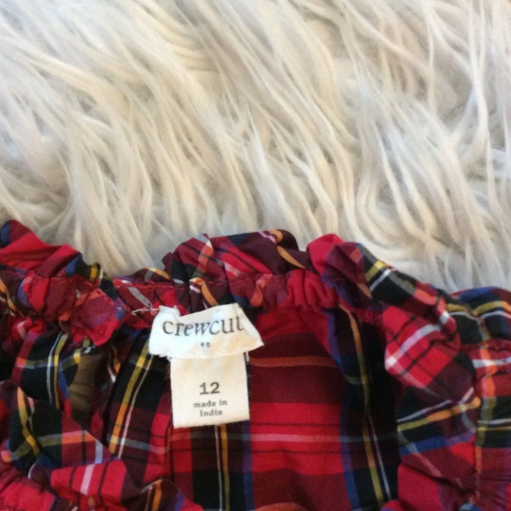 J. Crew|Crewcuts Tartan Plaid Holiday Blouse